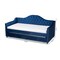 Baxton Studio Perry Blue Velvet Upholstered and Tufted Twin Size Daybed with Trundle 156-9450 - alternate 7